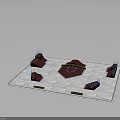 Skateboard Training Equipment With Multiple Ramps Rails And Park Layout Setup